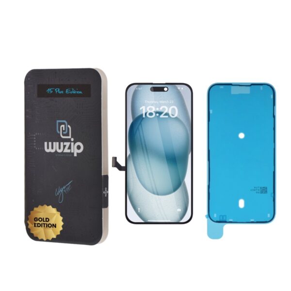 PANTALLA WUZIP GOLD EDITION PARA IPHONE 15 PLUS (OLED)