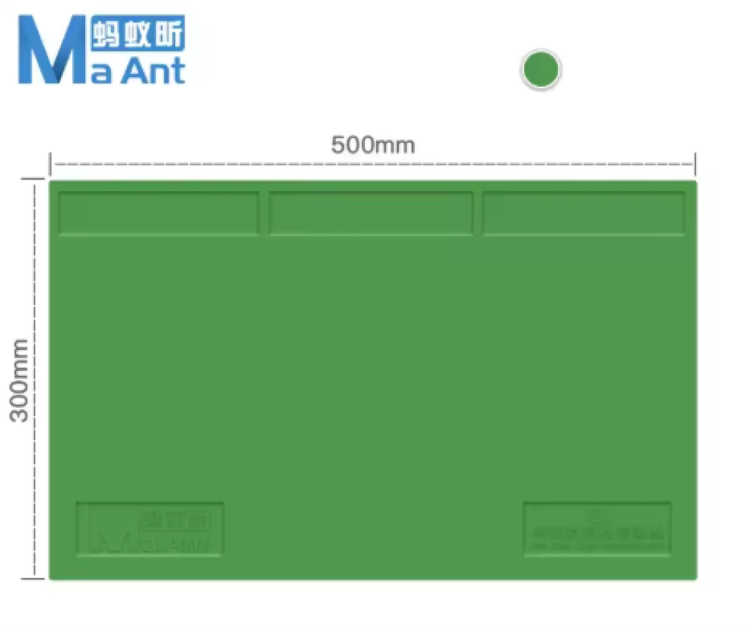 PAD DE SILICONA MAANT G1 500 × 300 MM VERDE