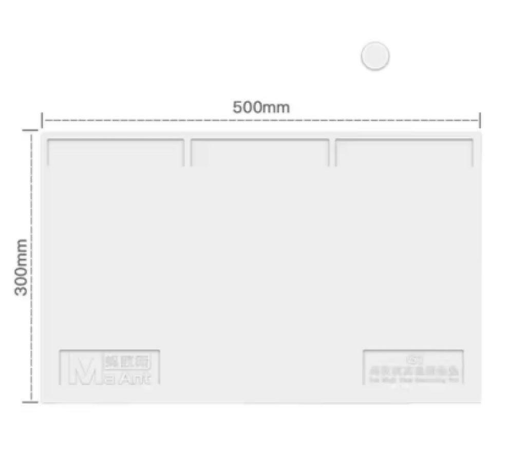 PAD DE SILICONA MAANT G1 500 × 300 MM BLANCO