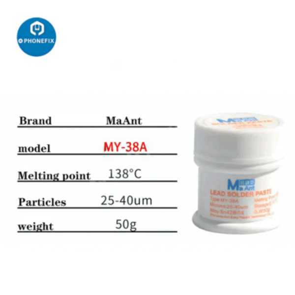 PASTA PARA SOLDAR MAANT 138