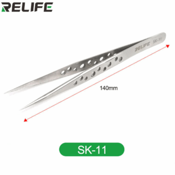 PINZAS CON AGUJEROS RELIFE SK-11 RECTA