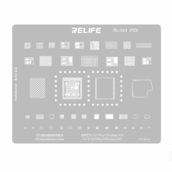 STENCIL RELIFE - SERIE 11/11PRO/11PROMAX (A13)