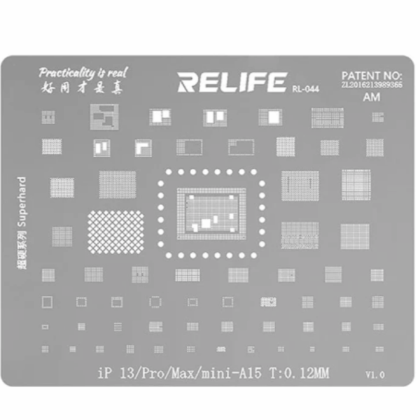 STENCIL RELIFE - SERIE 13/13PRO/13PROMAX/13MINI (A15)