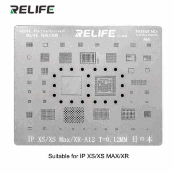 STENCIL RELIFE - SERIE XS/MAX/XR (A12)