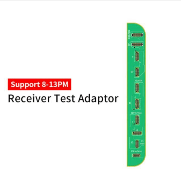 ADAPTADOR JC PROGRAMMER RECEIVER FPC EAR SPEAKER FLEX CABLE PARA IPHONE 8-13 PRO MAX (SERIE V1SE / V1S PRO)