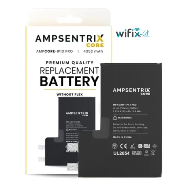 BATERÍA AMPSENTRIX CORE PARA IPHONE 13 PRO SIN FLEX