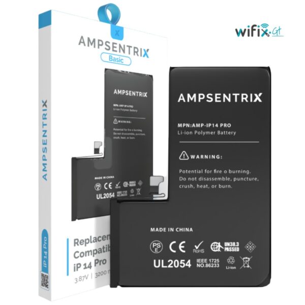 BATERÍA IPHONE 14 PRO CON FLEXOR AMPSENTRIX BASIC