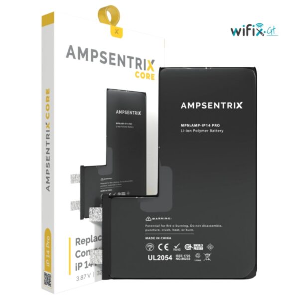 BATERÍA IPHONE 14 PRO SIN FLEXOR AMPSENTRIX CORE