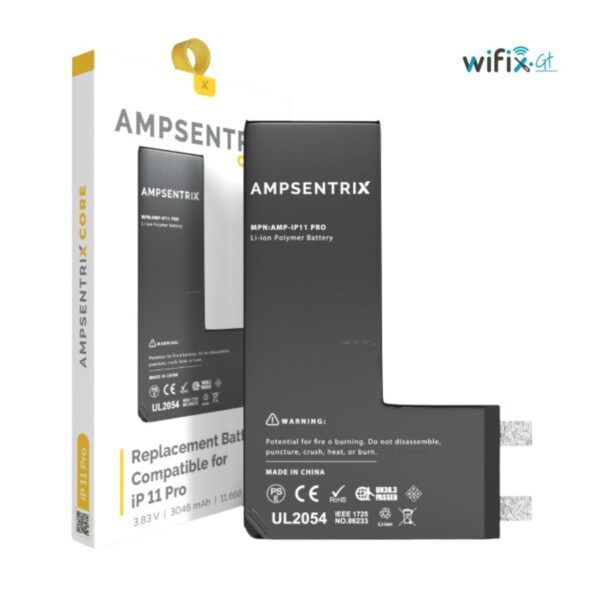 BATERÍA PARA IPHONE 11 PRO SIN FLEX AMPSENTRIX CORE