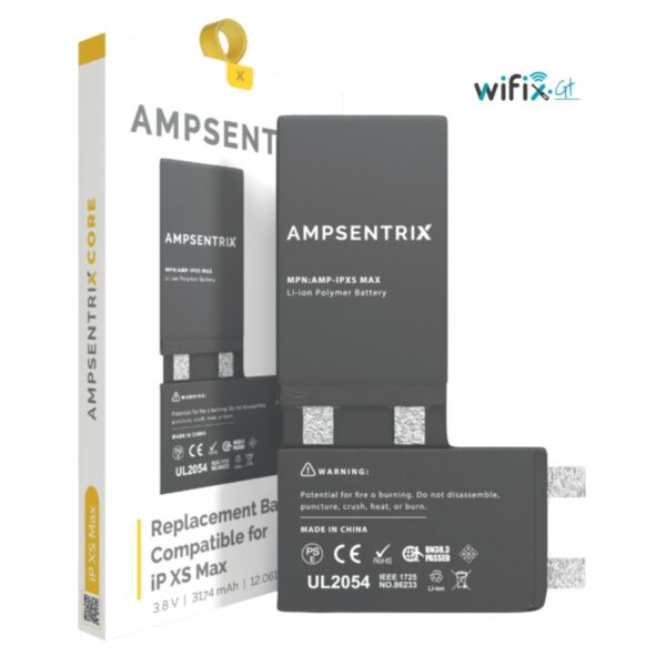 BATERÍA PARA IPHONE XS MAX SIN FLEXOR AMPSENTRIX CORE