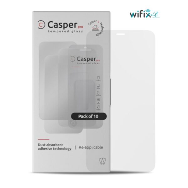 CASPER PRO TEMPERED GLASS COMPATIBLE FOR IPHONE 12 PRO MAX (MATTE) (PAQ 10)