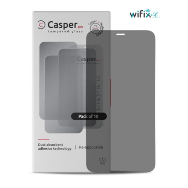 CASPER PRO TEMPERED GLASS COMPATIBLE FOR IPHONE 12 PRO MAX (PRIVACY) (PAQ 10)