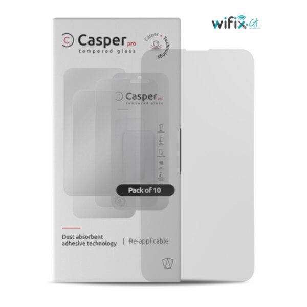 CASPER PRO TEMPERED GLASS COMPATIBLE FOR IPHONE 13 PRO MAX / 14 PLUS (MATTE) (PAQ 10)