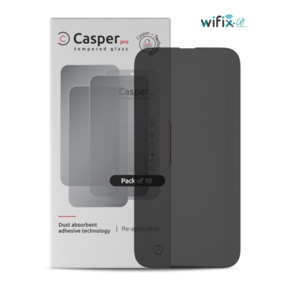 CASPER PRO TEMPERED GLASS COMPATIBLE FOR IPHONE 14 PRO MAX (PRIVACY) (PAQ 10)