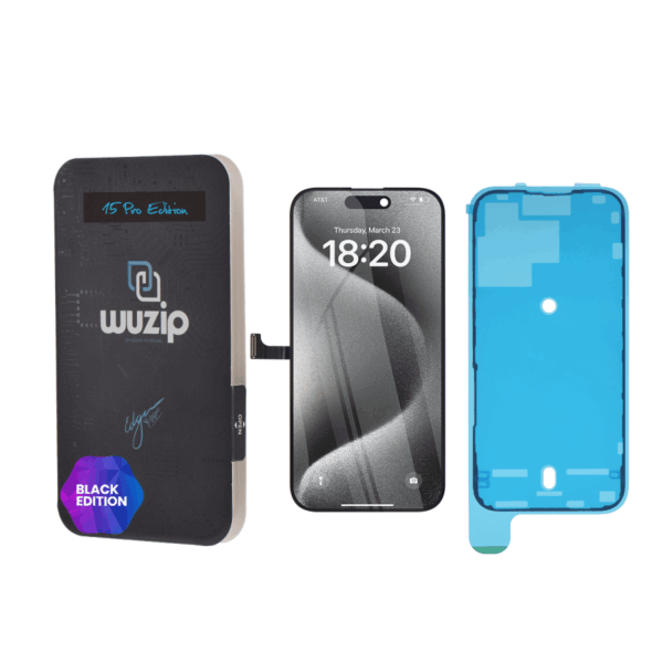 PANTALLA WUZIP BLACK EDITION PARA IPHONE 15 PRO (OEM - ORIGINAL RFB)